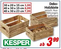 CENTERSHOP KESPER Deko-Holzkiste Angebot