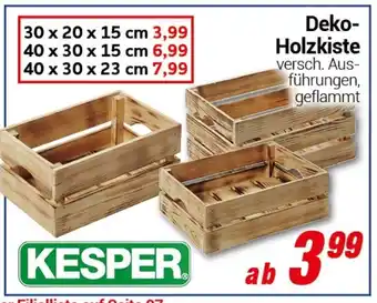 CENTERSHOP KESPER Deko-Holzkiste Angebot