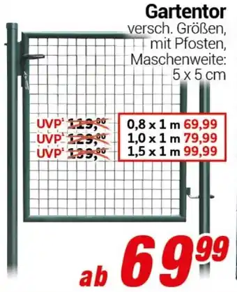 CENTERSHOP Gartentor Angebot