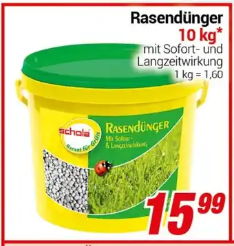 CENTERSHOP Schola Rasendünger Angebot