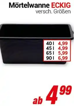 CENTERSHOP Mörtelwanne ECKIG Angebot