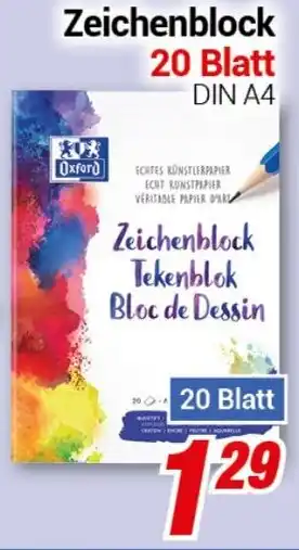 CENTERSHOP Oxford Zeichenblock Angebot