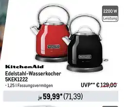 METRO KitchenAid Edelstahl-Wasserkocher 5KEK1222 Angebot