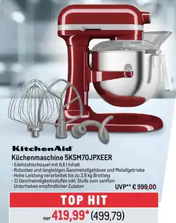 METRO KitchenAid Küchenmaschine 5KSM70JPXEER Angebot