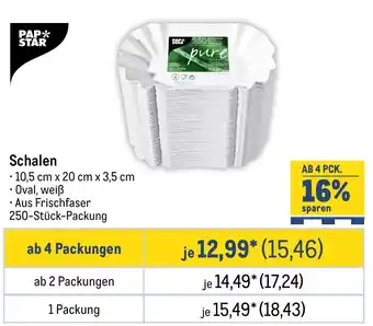 METRO PAP* STAR Schalen Angebot