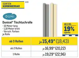 METRO DUNI Dunicel Tischtuchrolle Angebot