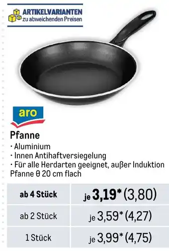 METRO aro Pfanne Angebot