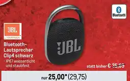 METRO JBL Bluetooth- Lautsprecher Clip4 schwarz Angebot