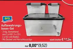 METRO aro Aufbewahrungsboxen-Set Angebot