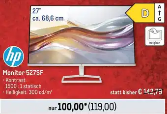 METRO hp Monitor 527SF Angebot