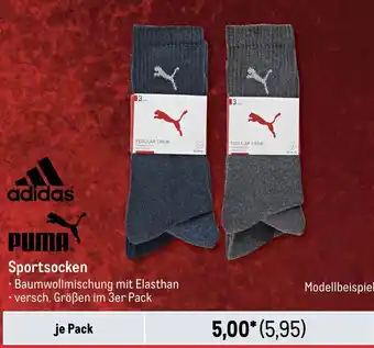 METRO adidas PUMA Sportsocken Angebot