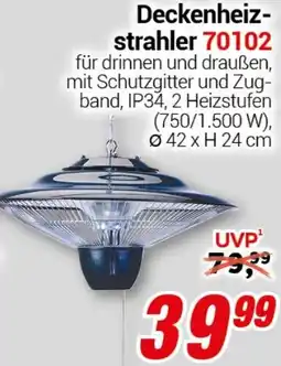 CENTERSHOP Deckenheizstrahler 70102 Angebot