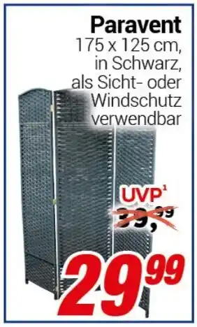 CENTERSHOP Paravent Angebot