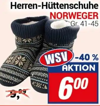 CENTERSHOP Herren-Hüttenschuhe NORWEGER Angebot