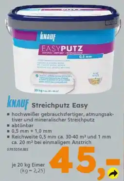 Globus Baumarkt KNAUF Streichputz Easy Angebot