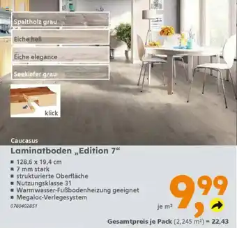 Globus Baumarkt Laminatboden,,Edition 7" Angebot