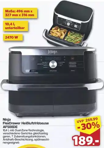 Famila Nord West Ninja FlexDrawer Heißluftfritteuse AF500DE Angebot