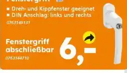 Globus Baumarkt Fenstergriff abschließbar Angebot