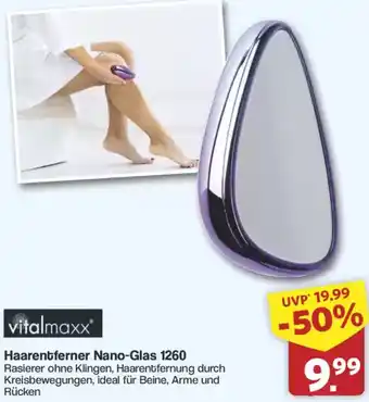 Famila Nord West Vitalmaxx Haarentferner Nano-Glas 1260 Angebot