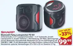 Famila Nord West SHARP Bluetooth Party Lautsprecher PS-921 Angebot