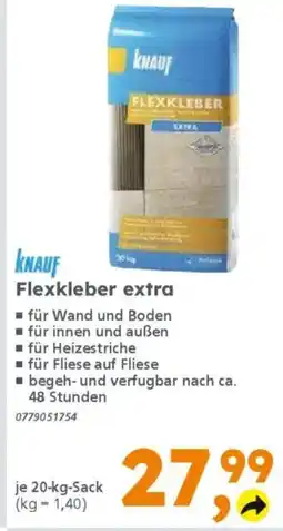 Globus Baumarkt KNAUF Flexkleber extra Angebot