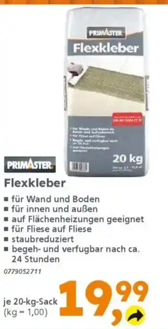 Globus Baumarkt PRIMASTER Flexkleber Angebot