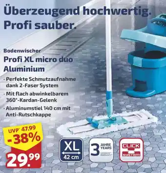 Famila Nord West LEIFHEIT Bodenwischer Profi XL micro duo Aluminium Angebot