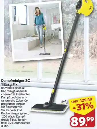 Famila Nord West KÄRCHER Dampfreiniger SC 1 Easy Fix Angebot