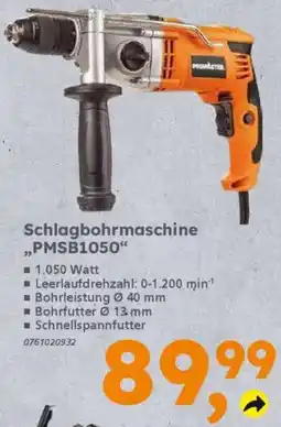 Globus Baumarkt PRIMASTER Schlagbohrmaschine ,,PMSB1050❝ Angebot