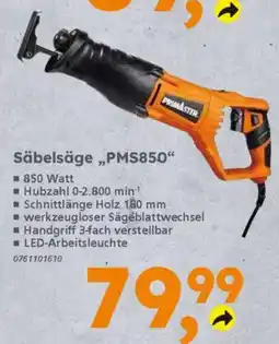 Globus Baumarkt PRIMASTER Säbelsäge „PMS850" Angebot