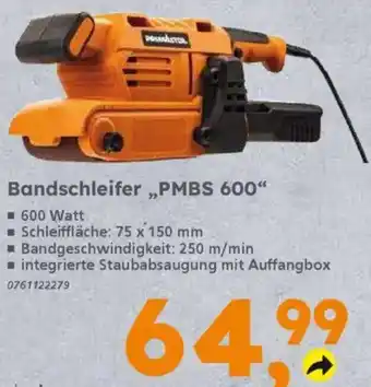 Globus Baumarkt PRIMASTER Bandschleifer „PMBS 600" Angebot