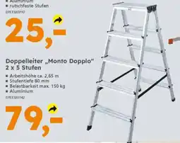 Globus Baumarkt KRAUSE Doppelleiter,,Monto Dopplo" 2 x 5 Stufen Angebot