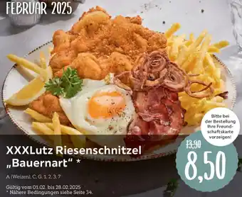 XXXLutz XXXLutz Riesenschnitzel „Bauernart" Angebot