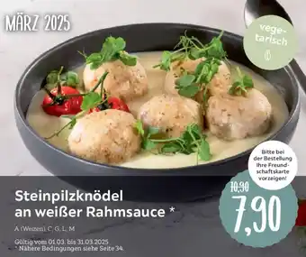 XXXLutz Steinpilzknödel an weißer Rahmsauce Angebot