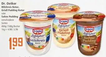 Klaas und Kock Dr. Oetker Milchreis Natur, Grieß Pudding Natur oder Sahne Pudding Angebot