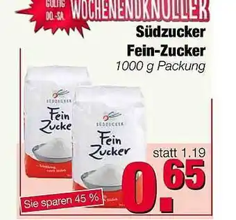 Edeka Scherer Südzucker Fein Zucker Angebot