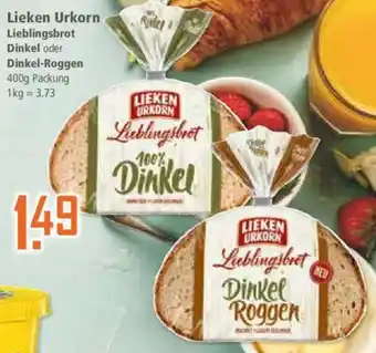 Klaas und Kock Lieken Urkorn Lieblingsbrot Dinkel oder Dinkel-Roggen Angebot