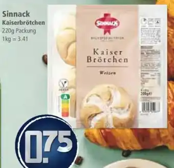 Klaas und Kock Sinnack Kaiserbrötchen Angebot