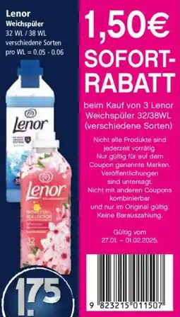 Klaas und Kock Lenor Weichspüler Angebot