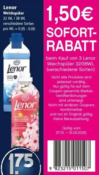 Klaas und Kock Lenor Weichspüler Angebot