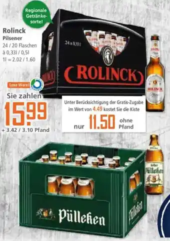 Klaas und Kock Rolinck Pilsener Angebot