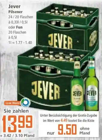 Klaas und Kock Jever Pilsener oder Fun Angebot