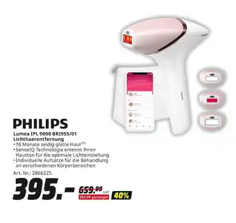 MediaMarkt Philips lumea ipl 9000 bri955/01 lichthaarentfernung Angebot