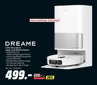 MediaMarkt Dreame l10s ultra gen2 saug- und wischroboter Angebot