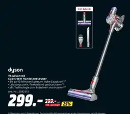 MediaMarkt Dyson v8 advanced kabelloser handstaubsauger Angebot