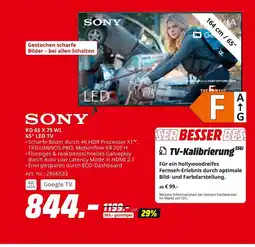 MediaMarkt Sony kd 65 x 75 wl 65 led tv Angebot