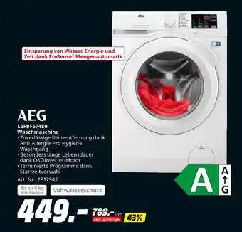 MediaMarkt Aeg l6fbf57480 waschmaschine Angebot