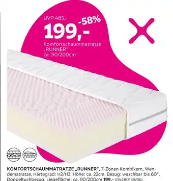 Mömax Komfortschaummatratze „runner“ Angebot