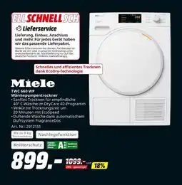 MediaMarkt Miele twc 660 wp Angebot