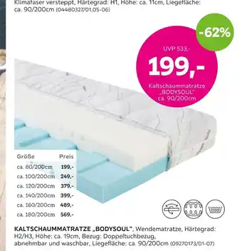 Mömax Kaltschaummatratze „bodysoul“ Angebot